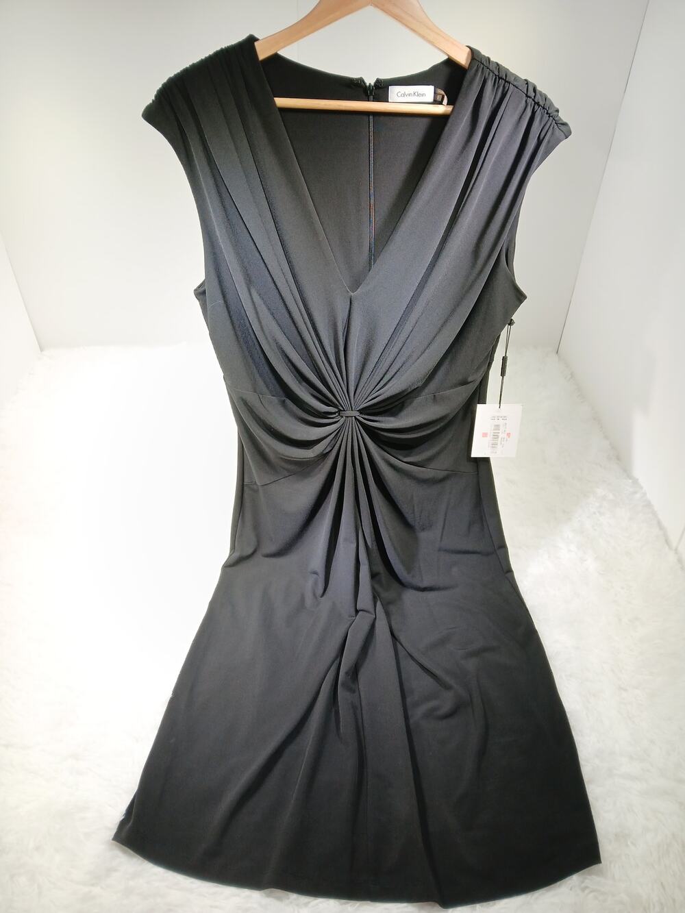 Calvin Klein NWT Sleeveless Black Sheath Dress- Size 10